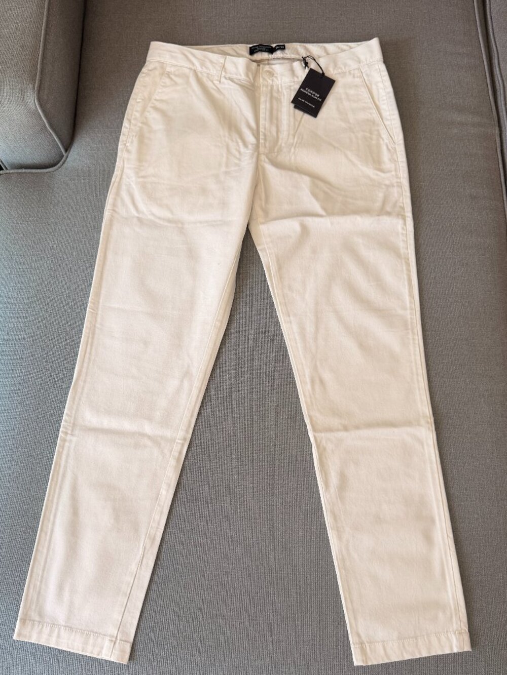 Club Monaco Connor Modern Slim Fit Chinos, Off-White, 30x30, NWT